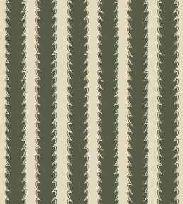 Scallop Stripe Wallpaper by Josephine Munsey Chaingate Green/Maitland Green