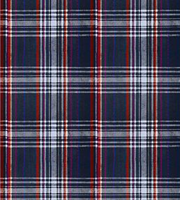 Seaport Plaid Wallpaper by MINDTHEGAP Navy Blue