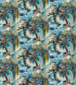 Secret Lagoon Baby Fabric by Arley House Ceru