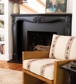 Sedona Embroidered Border Trimming by Samuel & Sons White Sands