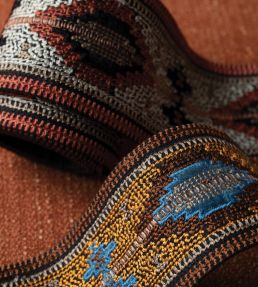 Sedona Embroidered Border Trimming by Samuel & Sons White Sands