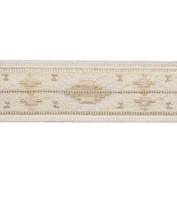 Sedona Embroidered Border Trimming by Samuel & Sons White Sands