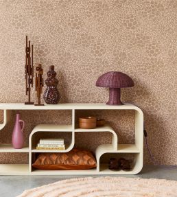 Seventies Floral Wallpaper by Eijffinger Pink