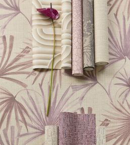 Seventies Floral Wallpaper by Eijffinger Pink