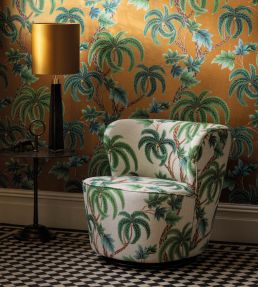 Shalimar Fabric by Osborne & Little Chestnut