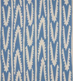 Shashka Fabric by Volga Linen Cornflower Blue