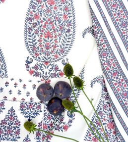 Josephine Fabric by Titley and Marr Indigo & Red