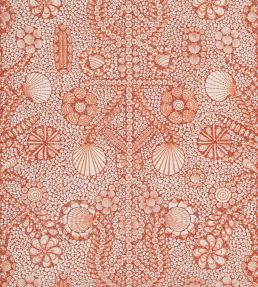 Shell Grotto Fabric by Fermoie Strawberry