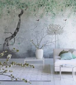 Shinsha Scene 1 Mural by Designers Guild Celadon