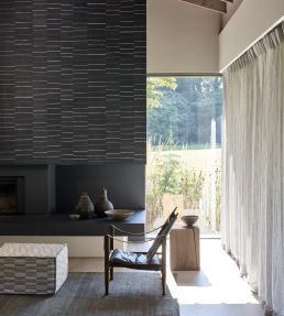 Sidestep Wallpaper by Mark Alexander Indigo