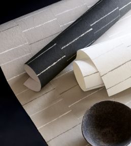 Sidestep Wallpaper by Mark Alexander Indigo