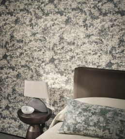 Sikora Fabric by Romo Charcoal