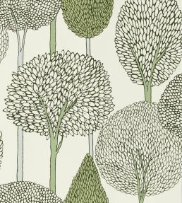 Silhouette Wallpaper by Harlequin Seaglass/Forest