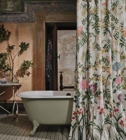 Silk Tree Linen Fabric by Liberty Lichen