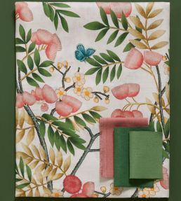Silk Tree Linen Fabric by Liberty Lichen
