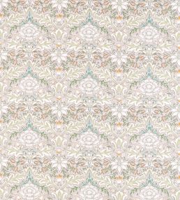Simply Severn Fabric by Morris & Co Cochineal / Willow