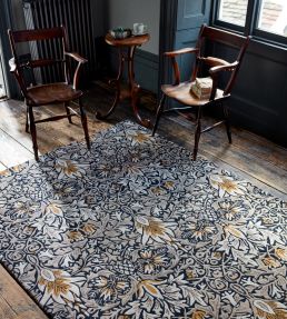 Morris & Co Snakeshead rug Indigo 127208-140200 Indigo