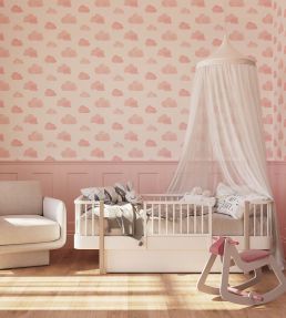 Soft Cloud Wallpaper by Today Interiors Pink