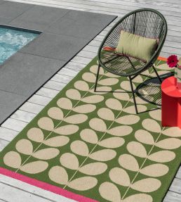 Orla Kiely Solid Stem rug Basil 463607-140200 Basil