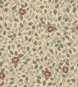 Solliden Wallpaper by Sandberg Burgundy