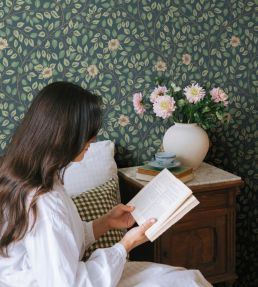 Solliden Wallpaper by Sandberg Midnight Blue