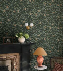 Solliden Wallpaper by Sandberg Midnight Blue