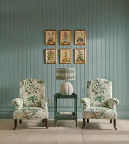 Somerhill Fabric by Nina Campbell Pink/Green/Mauve
