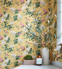 Sommerville Wallpaper by Sanderson Blush/Grey Birch