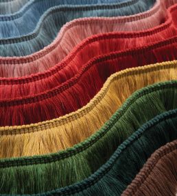 Sophie Brush Fringe Trimming by Samuel & Sons Mineral