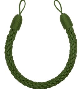 Sophie Cable Holdback Trimming by Samuel & Sons Basil