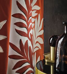 Sophora Fabric by Casamance Beige/Orange