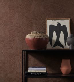 Soroa Wallpaper by Casamance Terracotta