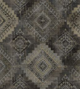 Soumakh Fabric by Warwick Charcoal