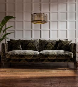 Soumakh Fabric by Warwick Charcoal