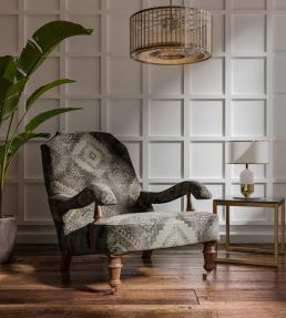 Soumakh Fabric by Warwick Charcoal
