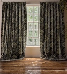 Soumakh Fabric by Warwick Charcoal