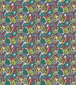 Squiggle Wallpaper by Ohpopsi Onyx Bright