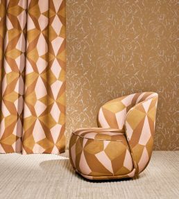 Stars Recycled Fabric by Kirkby Design Radicchio