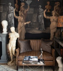 Statuary Chamber Wallpaper by MINDTHEGAP Black