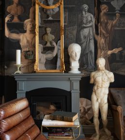 Statuary Chamber Wallpaper by MINDTHEGAP Black