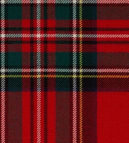 Stewart Royal Mod Fabric by The Isle Mill Red
