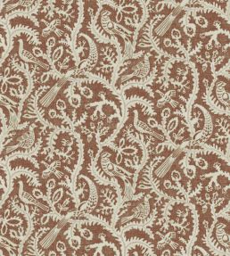 Stitched Birds Wallpaper by Josephine Munsey Red