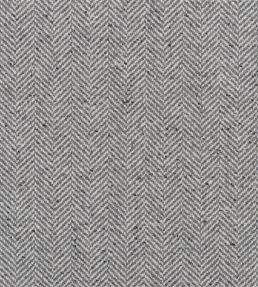 Stoneleigh Herringbone Fabric by Ralph Lauren Grey Flannel