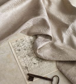 Strata Silk Fabric by James Hare Shoal
