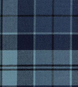 Strathclyde Blue Anc Fabric by The Isle Mill Blue