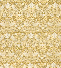 Strawberry Thief Jacquard Fabric by Clarke & Clarke Chartreuse