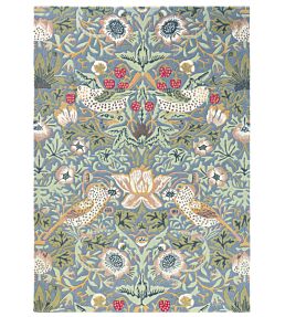 Morris & Co Strawberry Thief rug Slate 027718-140200 Slate