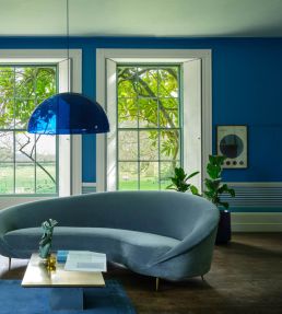 Stripe Wallpaper by Farrow & Ball Au Lait / Lobster