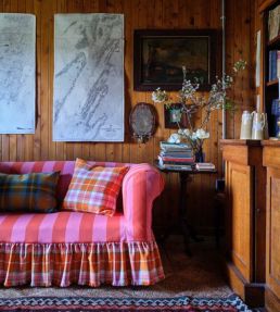 Stripe Fabric by Johnstons of Elgin Jade