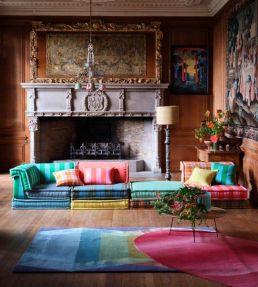 Stripe Fabric by Johnstons of Elgin Jade